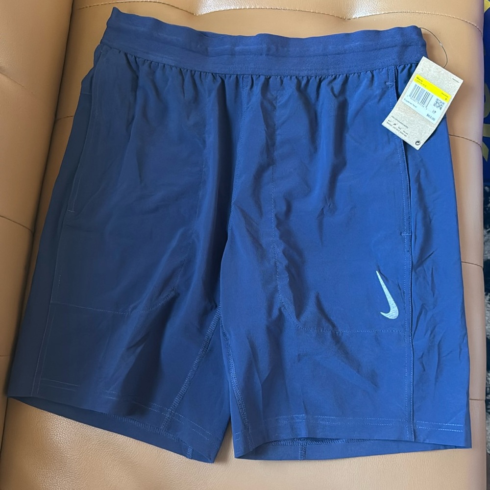 Navy Blue Nike Yoga Drifit Shorts